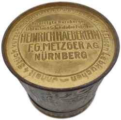 Nürnberger Lebkuchendose Gold, geprägtes Relief | Vintage-Schatz - Bild 6