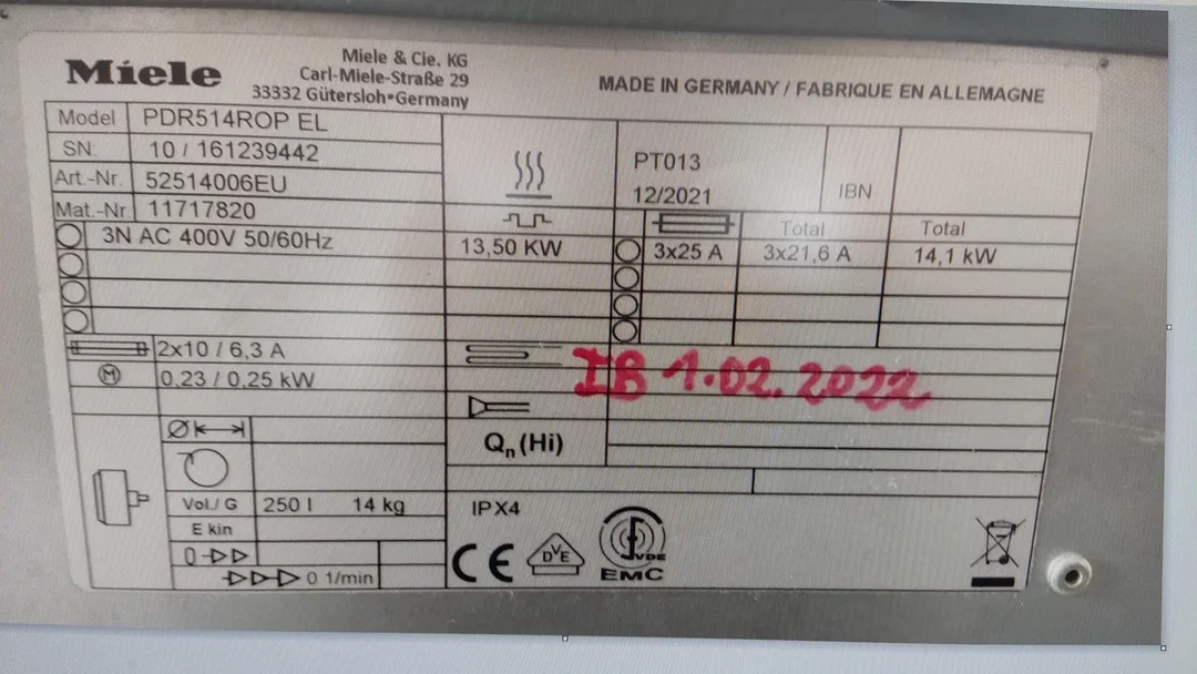 Miele Professional Gewerbe- und Industriewäschetrockner – Bild 2