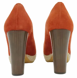 Boss Orange Damen Veloursleder Pumps, rot - Gr. 37 - Bild 4