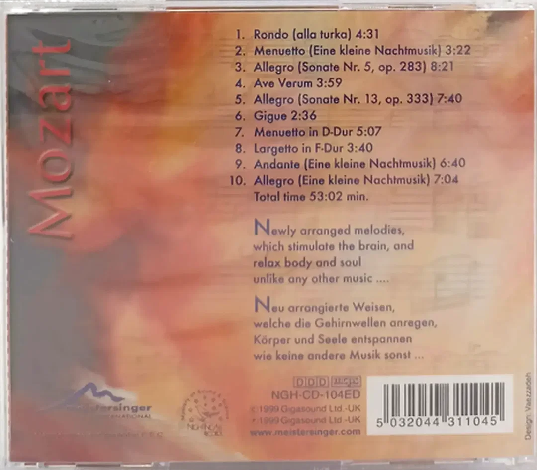 CD Mozart "Healing Sounds" (OVP) – Bild 2