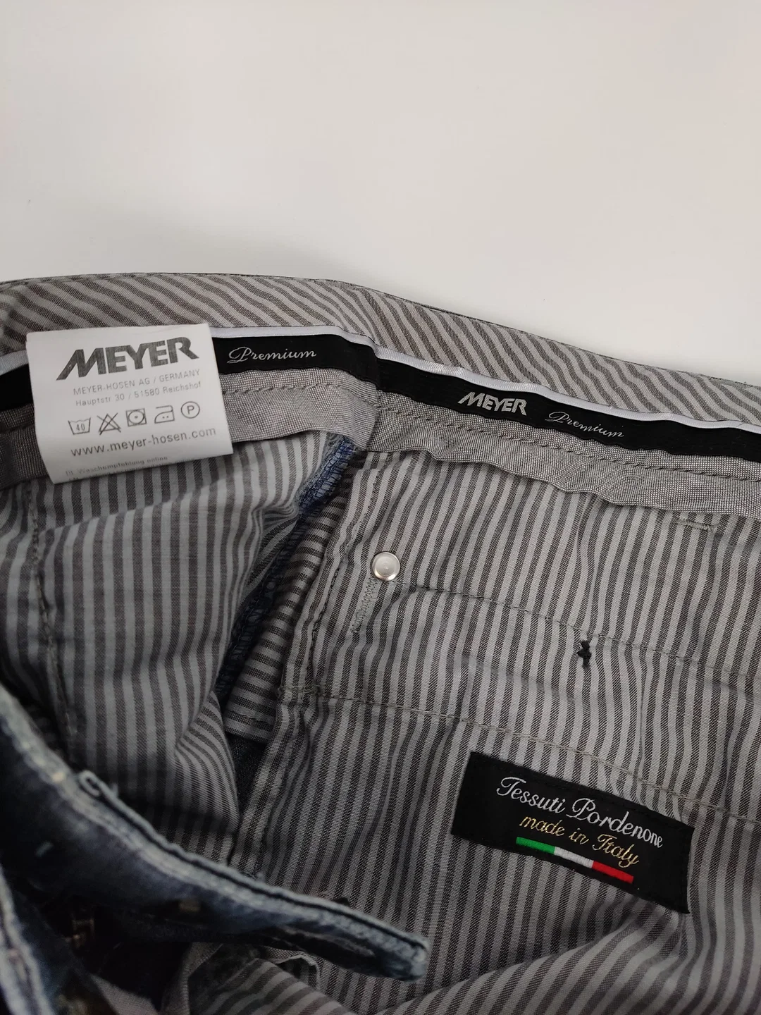 Herren Jeans Meyer Größe 27 Kurz | Wie Neu – Bild 3