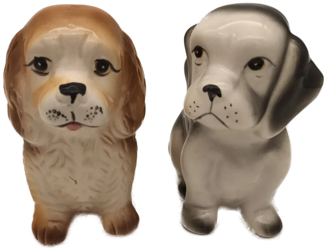 2 Übertöpfe, Pflanzentöpfe, Hund, Vintage - Bild 1