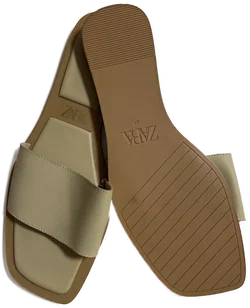 ZARA Pantolette sandfarben Gr. 41 Damen – Vorschau 2