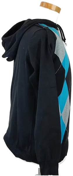 Herren Kapuzenpullover kariert - M  - Bild 2