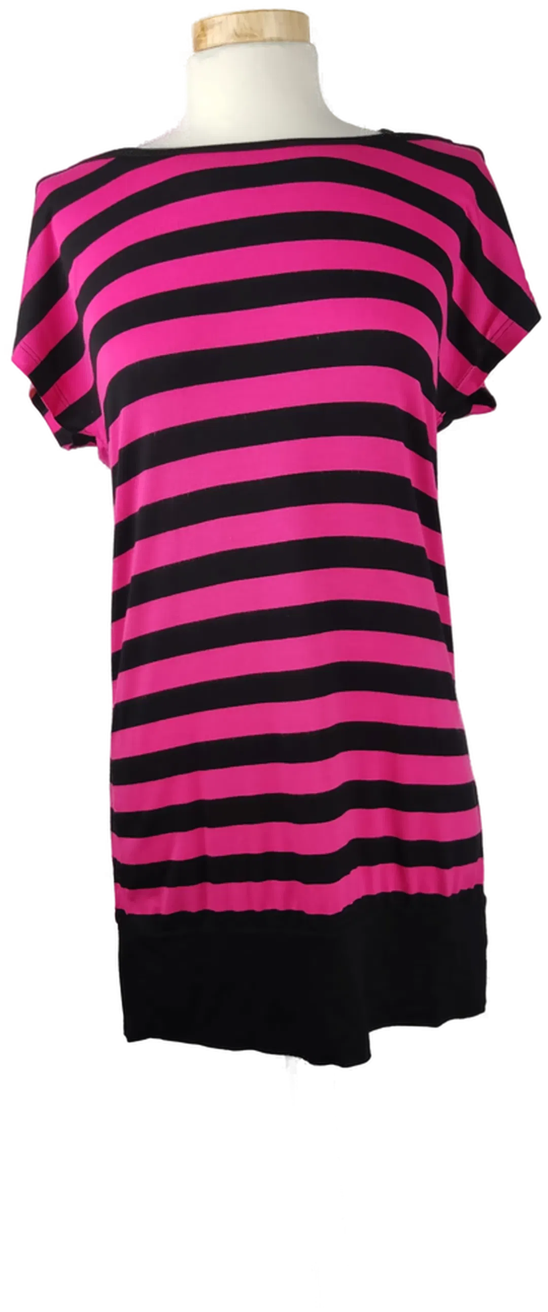 Here+there C&A Kinderkleid pink-schwarz gestreift - Gr. 170/176 - Bild 4