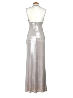 ZARA Damen Abendkleid, silber - Gr. M - Bild 2