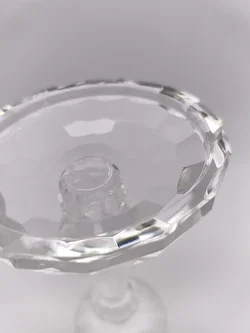 edler Kerzenständer, Bleikristall, Höhe 18cm – Vorschau 4
