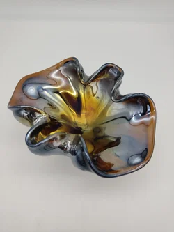 Mid-Century Glasschale - perlmutt - Bild 2