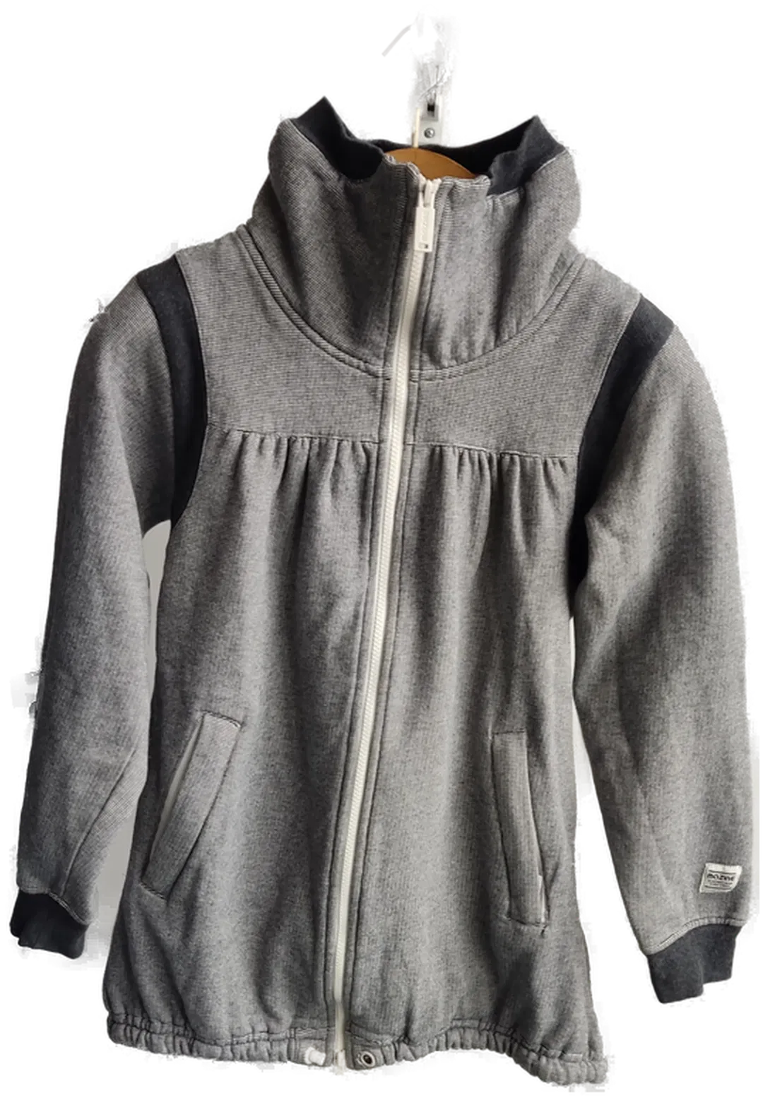 MAZINE Damen Pullover mit Reißverschluss, grau - Gr. S - Bild 4