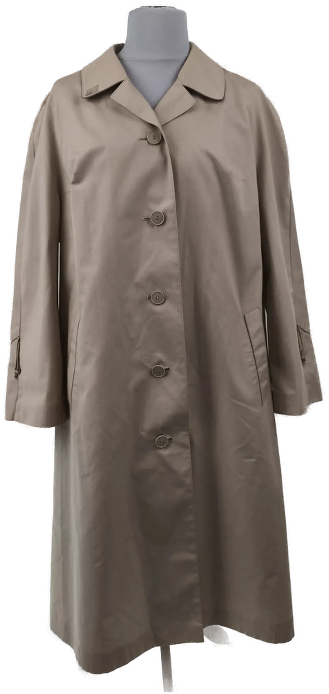 Klassischer Mantel, beige, Gr. 48, Übergnagsmantel - Bild 4
