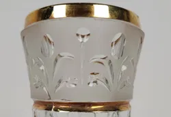 Antiker Glasbecher mit Goldrand - Bild 3