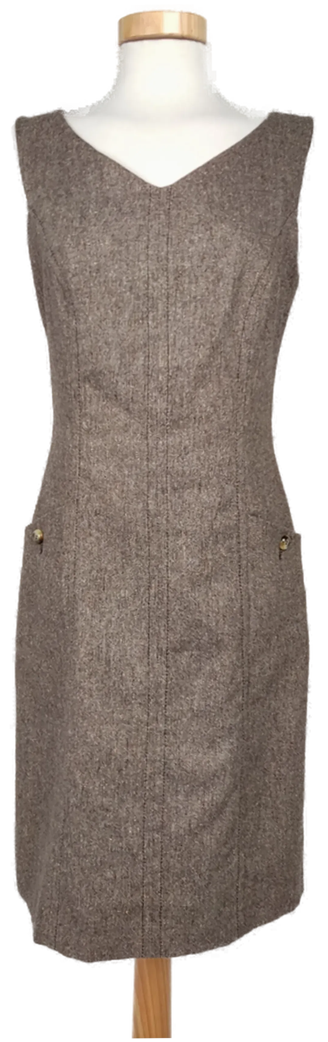s.Oliver Damen Etuikleid, braun - Gr. S - Bild 4