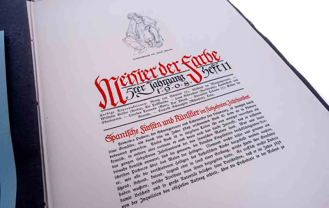 Meister Der Farbe "Europäische Kunst der Gegenwart" 11 Exemplare herausgegeben zw. 1906 und 1909 von E.A.Seemann – Bild 20
