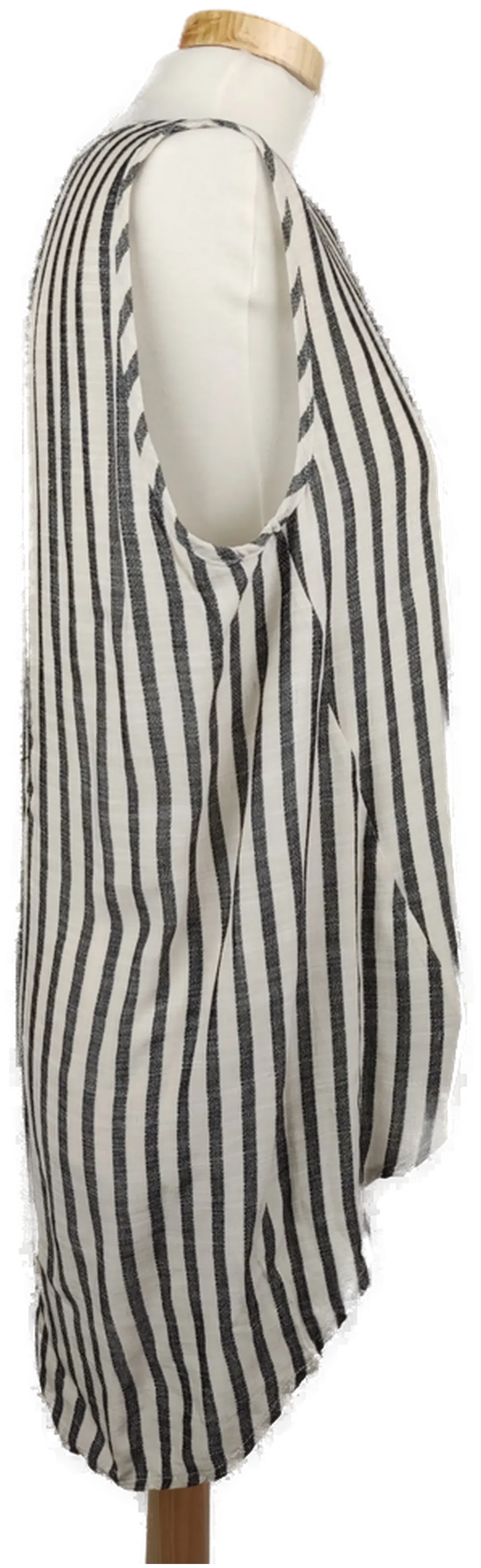 Damenbluse gestreift beige-schwarz/ L/40 – Bild 3