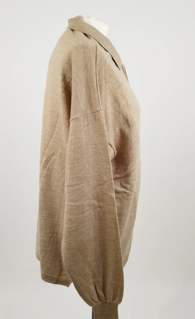 Roberto Collina Pullover zum Zuknüpfen - Gr. 52 / 100% Extrafeine Schurwolle – Bild 2