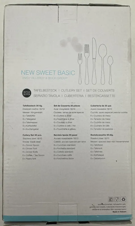 "New Sweet Basic" Villeroy & Boch Vivo Group - 30-teiliges Besteckset – Bild 2