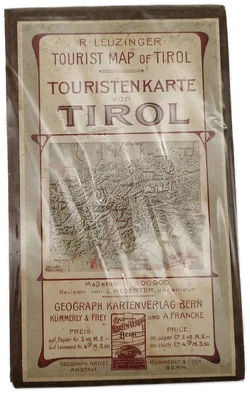 Historische Touristenkarte Tirols - R. Leuzinger / 1900-10 - Bild 4