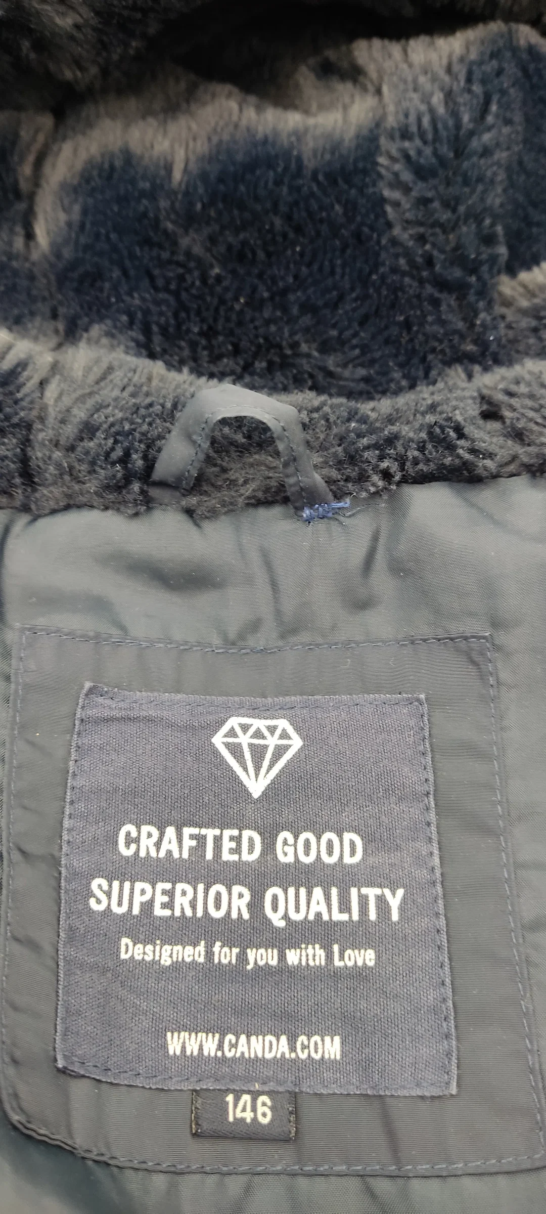 CANDA Kinder Steppjacke marine Gr. 146 – Bild 2