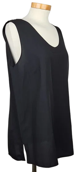 Rena Moden Vintage Damen Top, schwarz - Gr. L  - Bild 3