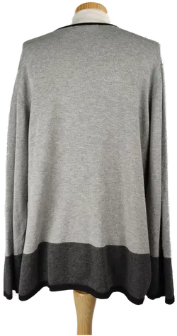 Punt Roma Damen Weste grau mit schwarzen Einfassungen - XL/42 - Bild 2