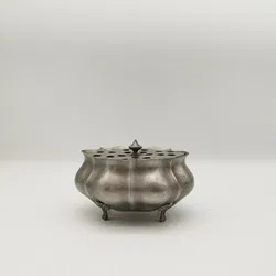 Metall-Potpourri-Schale, Zinn | Retro-Charme - Bild 1