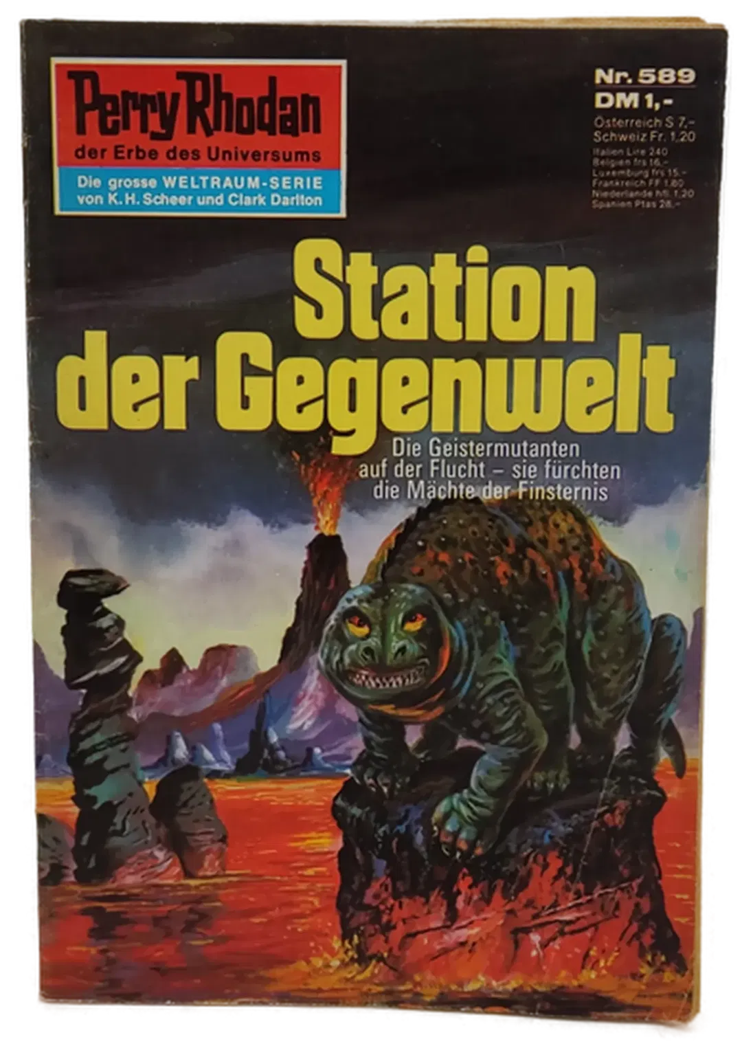 Romanheft Perry Rhodan Station der Gegenwelt Erstauflage Nr.589 - Bild 1