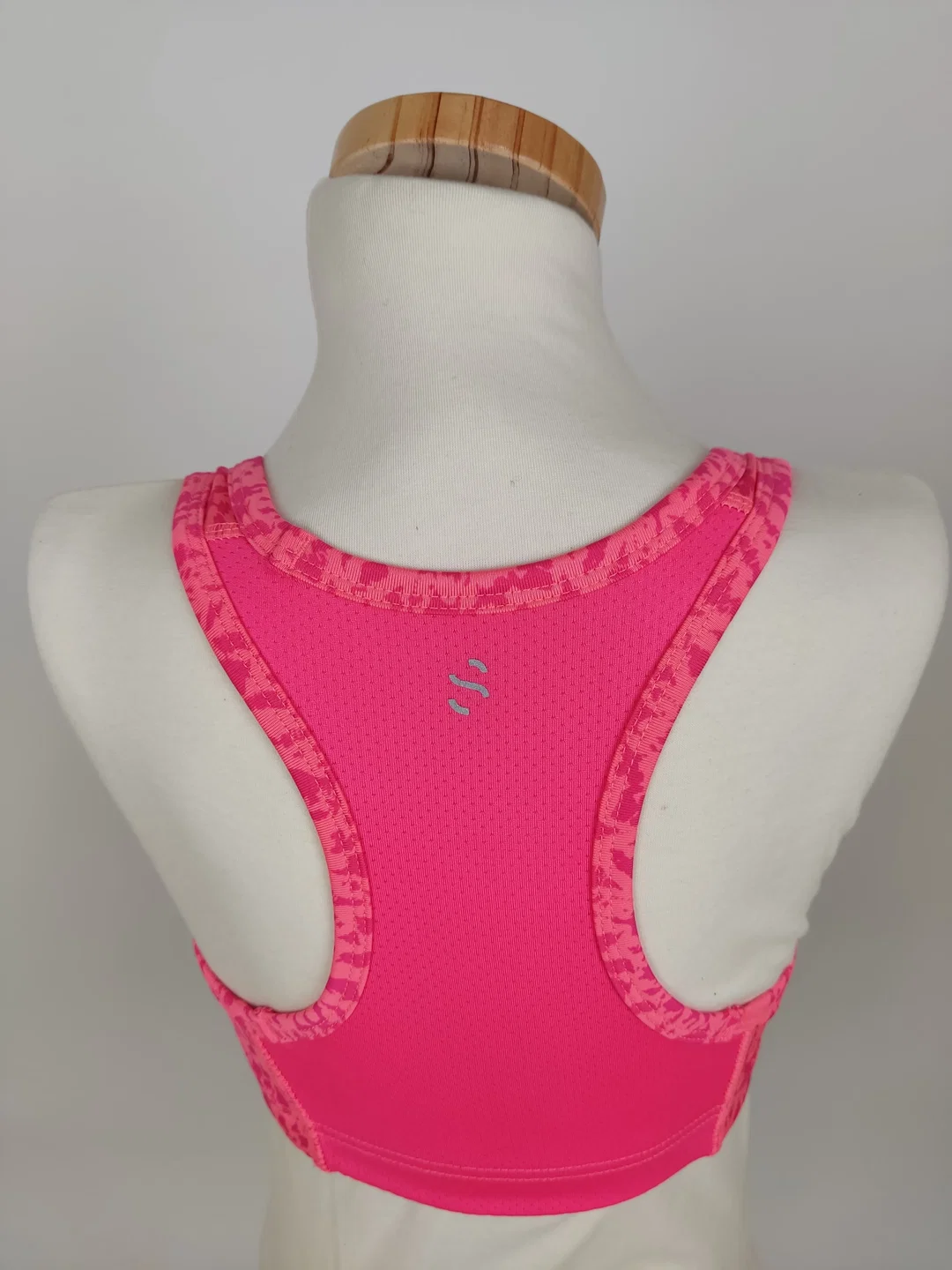 Bustier, pink gemustert, Größe 128/140 (geschätzt) – Bild 3