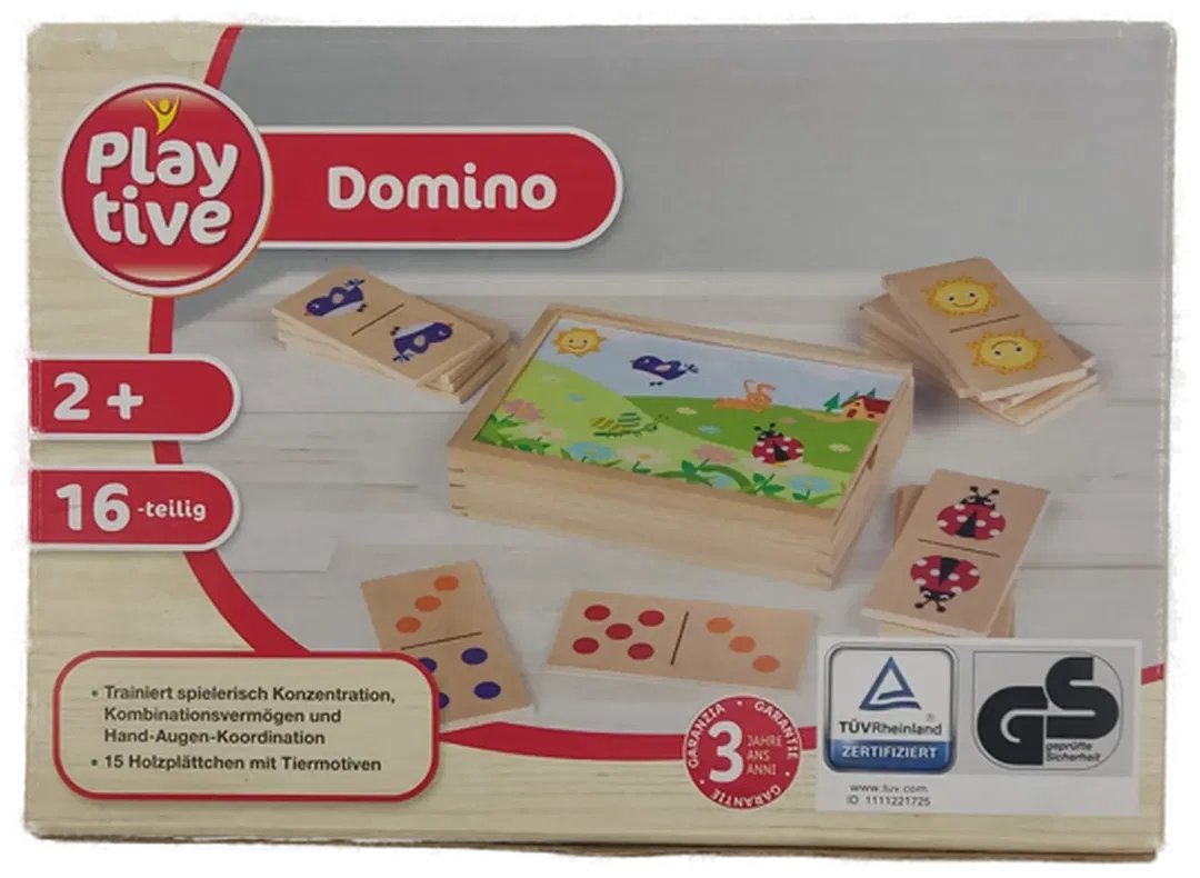 Playtive Domino Holzspielzeug/Babyspielzeug 16-teilig - Bild 4