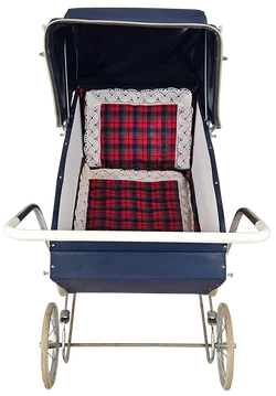 Vintage Puppenwagen aus Holz/Metall - Bild 5