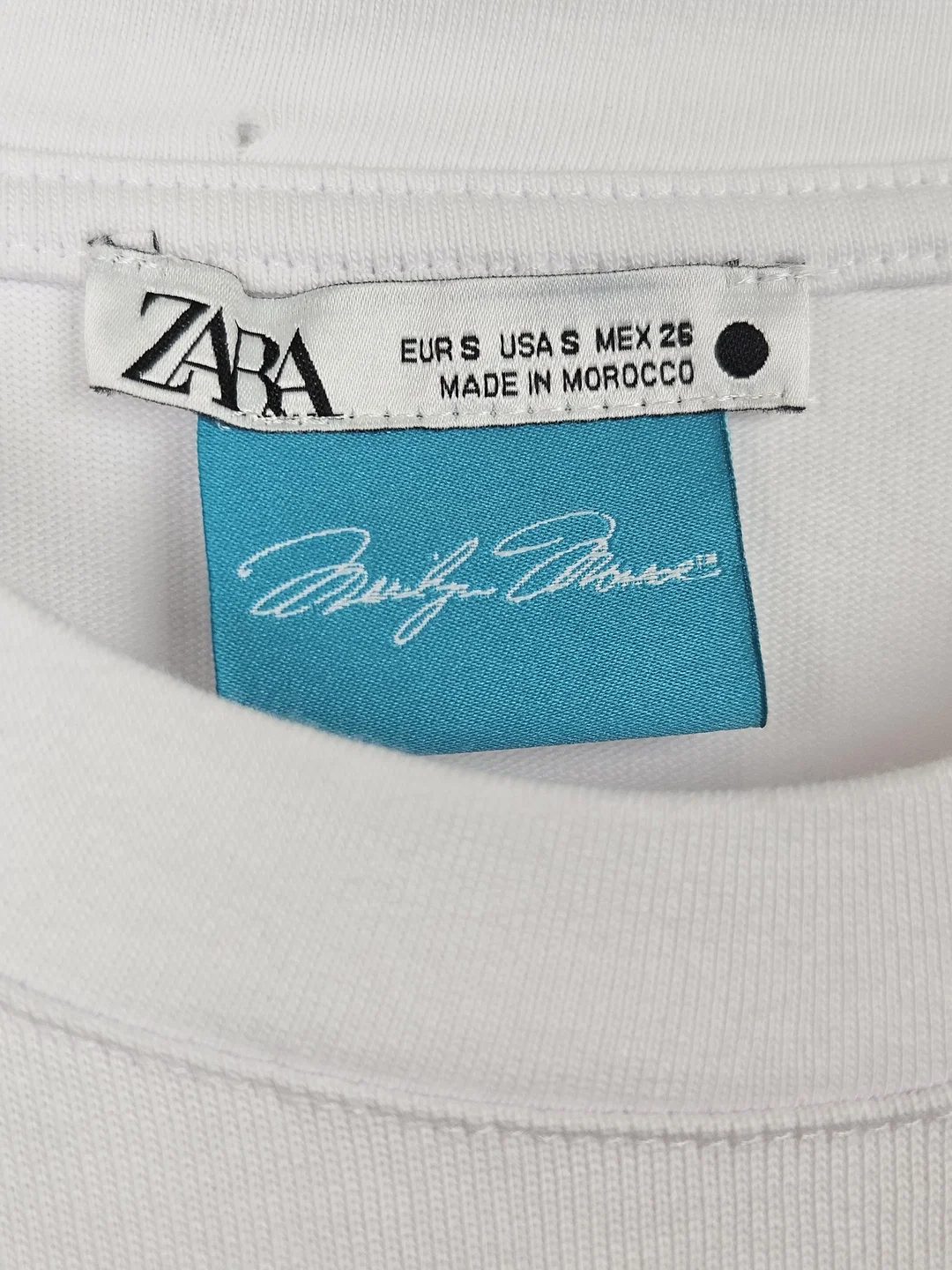 ZARA Herren T-Shirt, weiß - Größe L – Bild 5