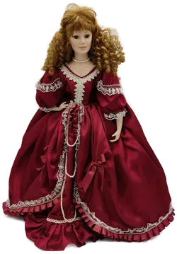 Victorian Doll - Handgearbeitete Porzellan- Sammlerpuppe - H/70 cm  - Bild 3