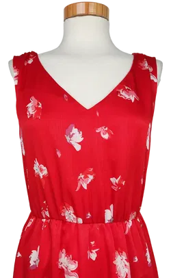 Only Damen Maxikleid, rot - Gr. 36 - Bild 3