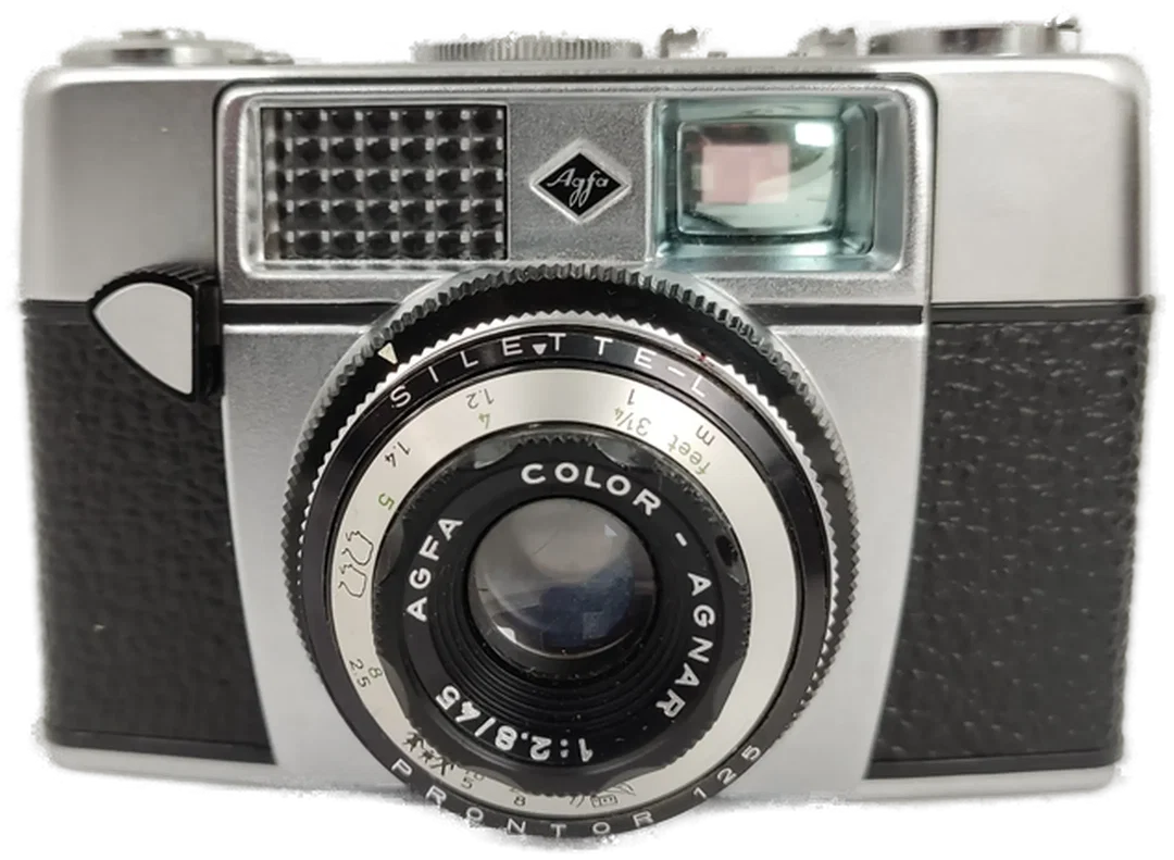 Agfa Silette L mit Color-Agnar 2,8/45, Tasche, Blitzgerät + Gebrauchsanweisung – Bild 3