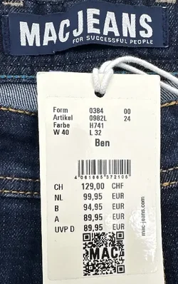 Mac Jeans - Herren Jeans - Gr. 57/58 - Bild 3