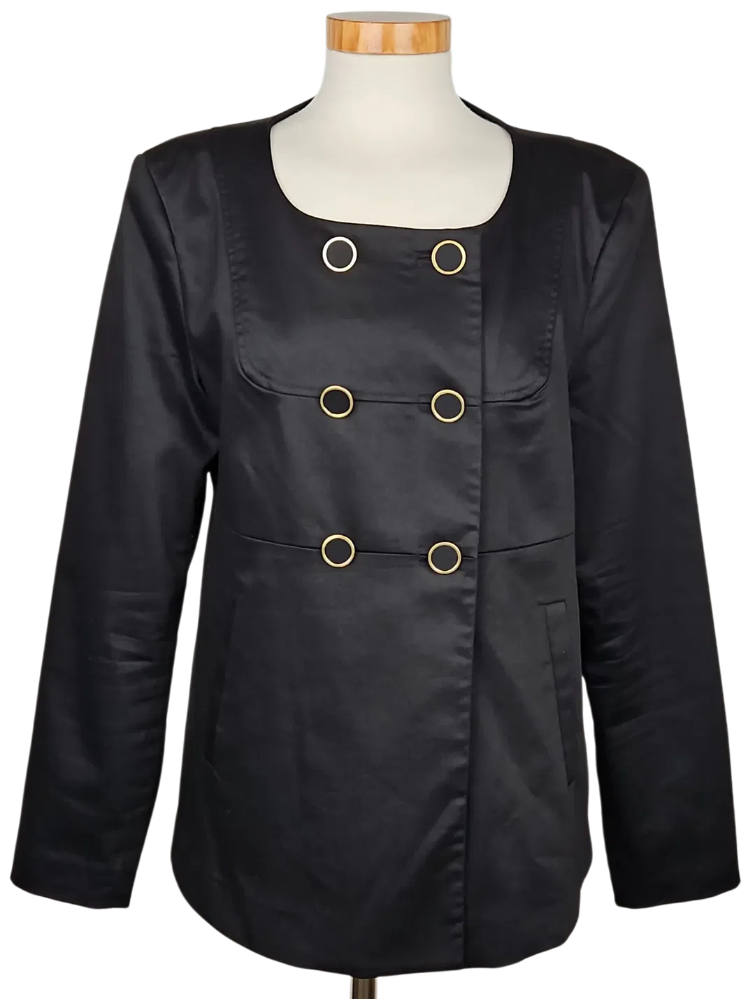 H&M Damen Blazer, schwarz - Gr. XXL  - Bild 4