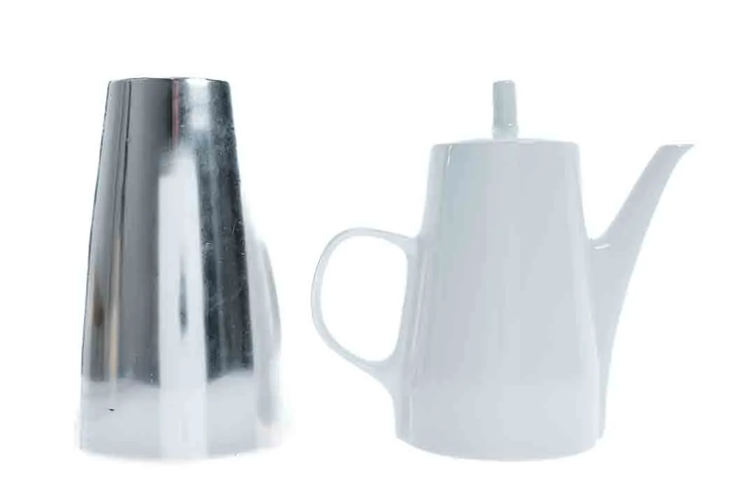 Melitta Kaffeekanne mit silberner Warmhaltehaube – Bild 3