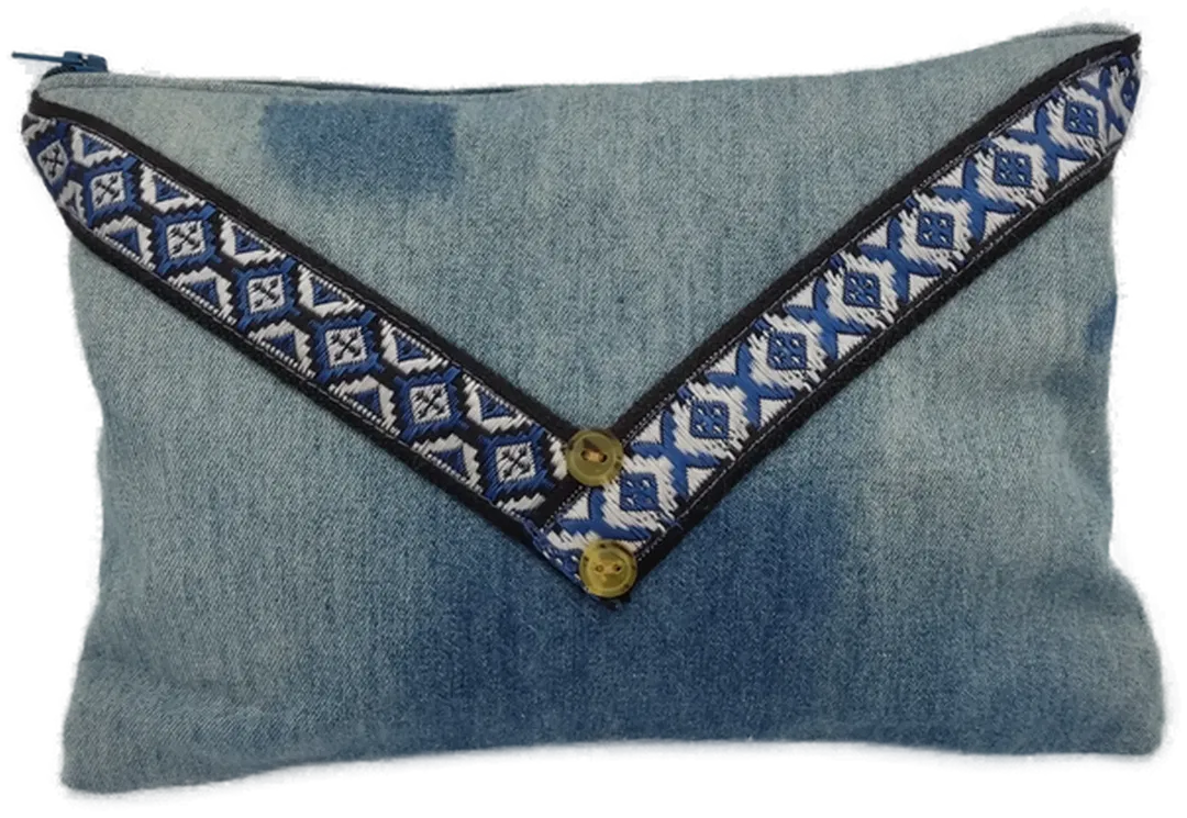 Stofftasche mit Zipp  mehrfarbig - Bild 1