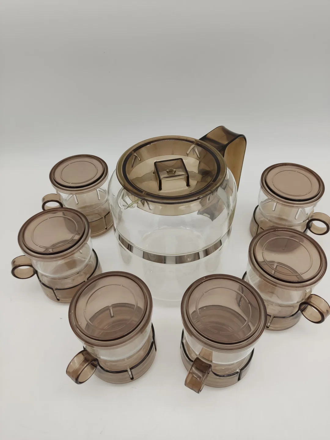Vintage Melitta Kaffeekanne und 6x Tassen – Bild 5