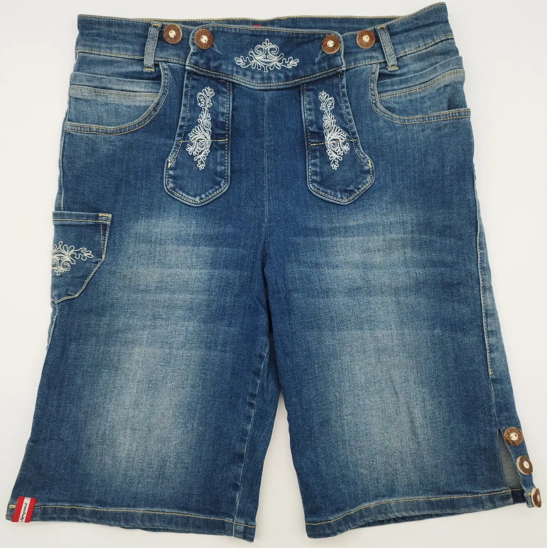 Jeans-Shorts, Almgwand bestickt | Trachten-Charme - Bild 1