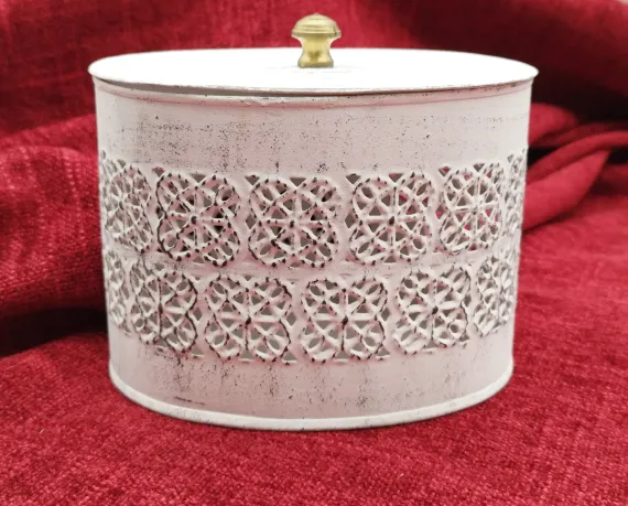 Aufbewahrungsdose Metall | Shabby-Chic-Schatz - Bild 1