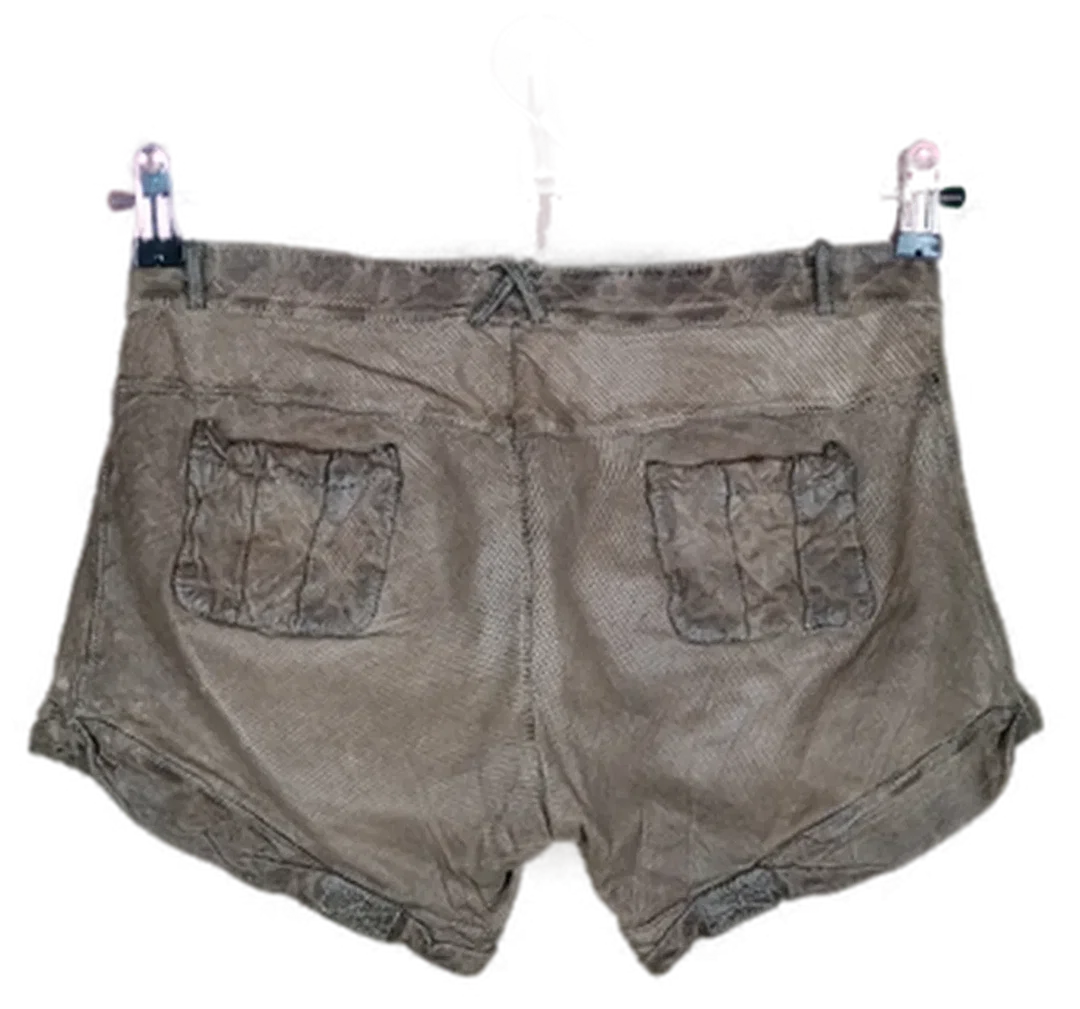 Giorgio Brato Damen Short Leder/Seide braun - IT42/S – Bild 2