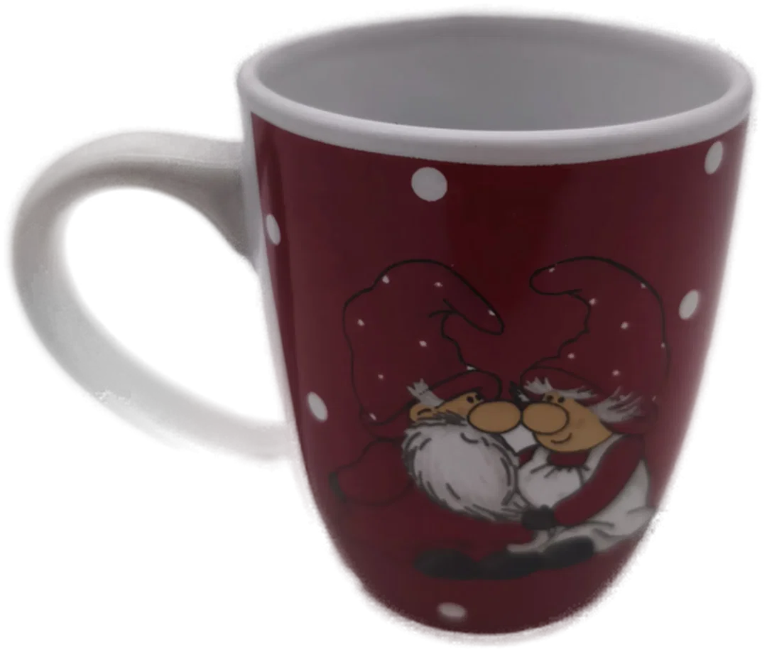 Kaffeehäferl "Weihnachtspärchen", Keramik, Weihnachten – Bild 2