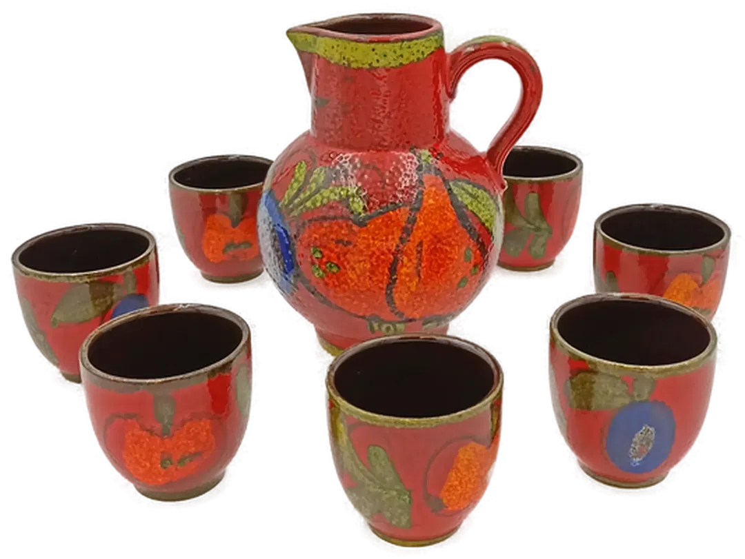 Scheurich Vintage Limonaden-Set (8-teilig) Model 410-20 W. Germany - Bild 1