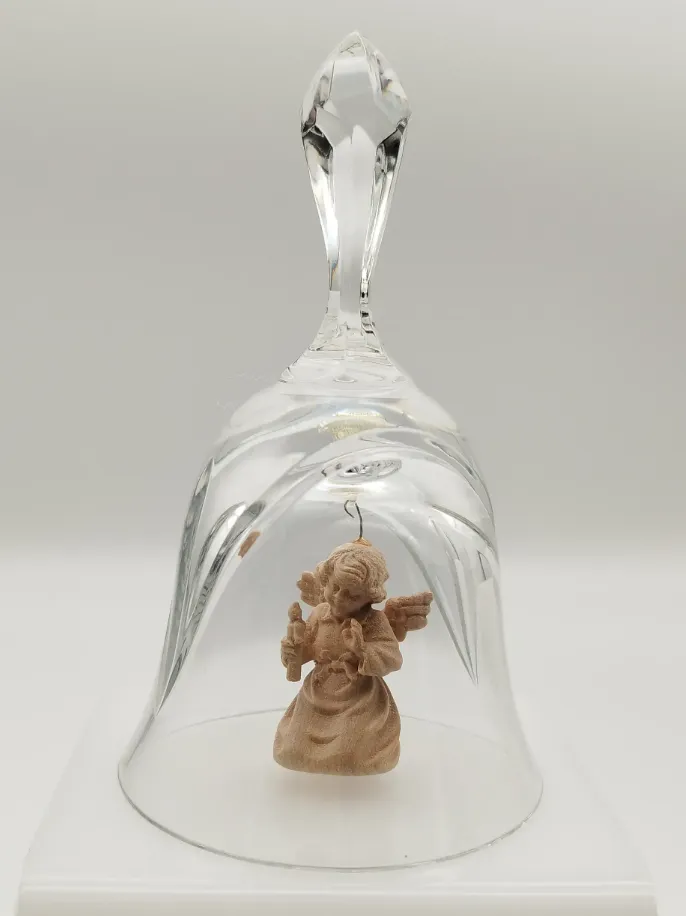Lepi Kristallglocke mit Schutzengel - Handarbeit - Bild 1
