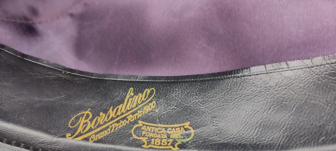 Borsalino Herren Hut grau Vintage – Bild 2