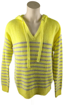 Damenpullover Jean Pascale | Gelb-Grauer Streifenlook