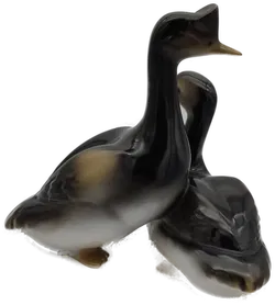 Haubentaucher,Vögel Hollohaza Porzellan - Bild 5