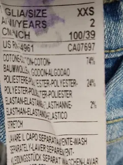 Benetton Kinder Jeans blau Gr. XXS(2 Jahre) - Bild 6
