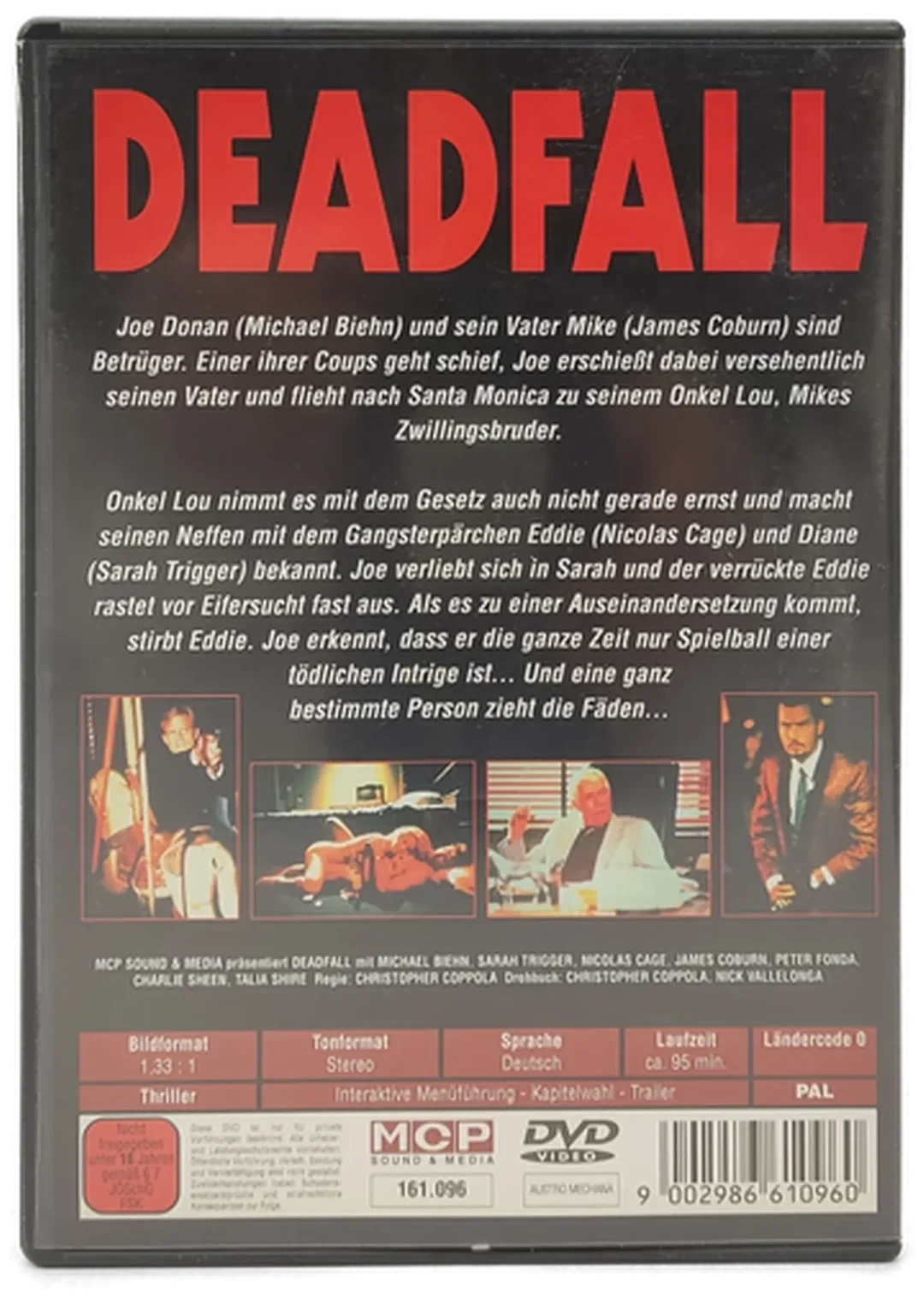 DVD "Deadfall" mit Michael Biehn und James Coburn – Bild 2