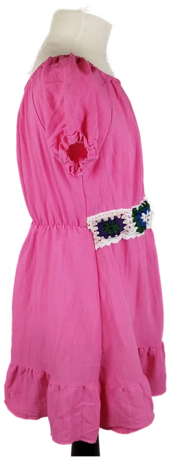 Granny Square Kinderkleid - Gr. 116cm / 90% Viskose - Bild 2
